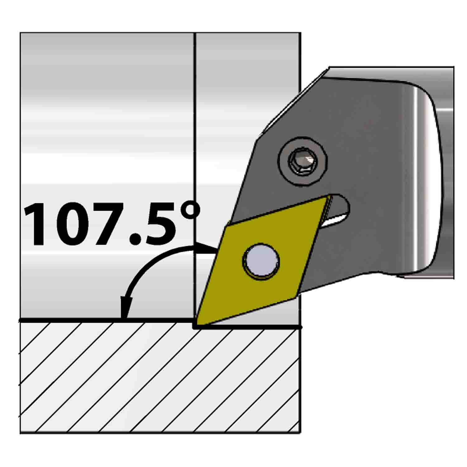 Internal turning<br />Lever lock clamping<br />PDQN L/R